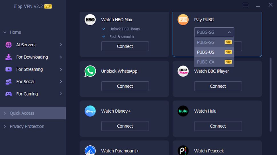 iTop VPN unblocking games