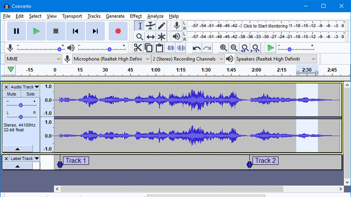 how to use audacity software to cut music