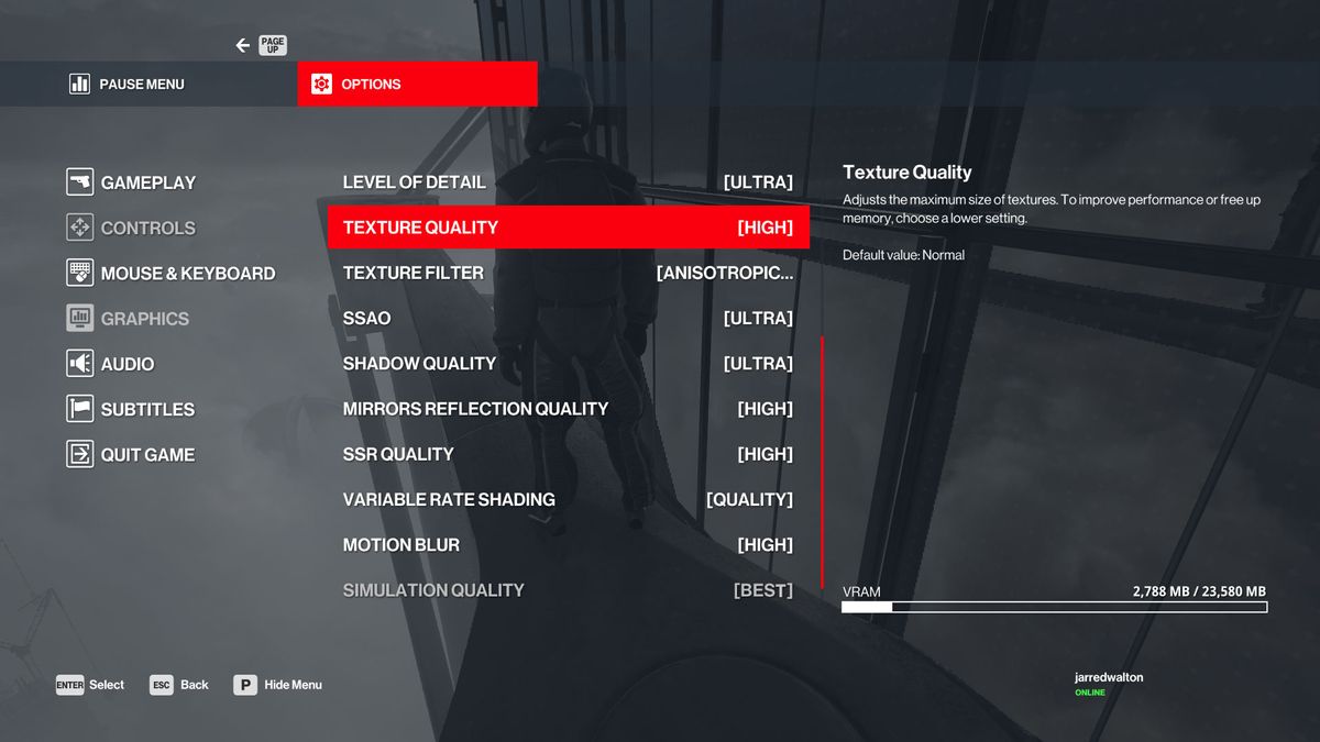 Hitman 3 settings