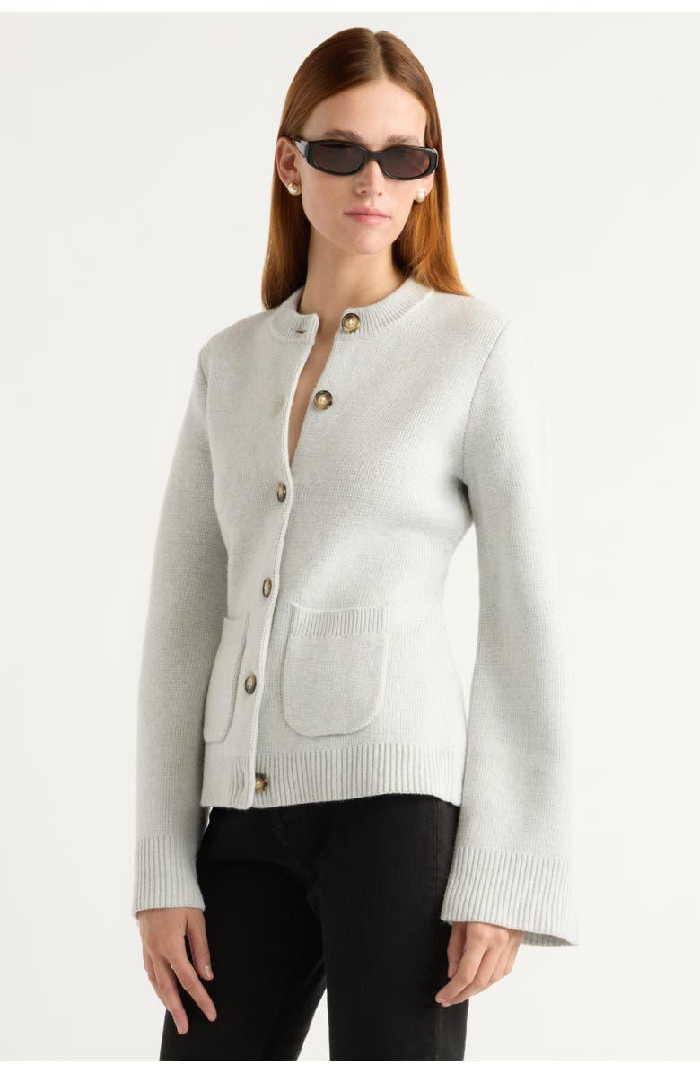 Eames Cotton Wool Button Cardigan