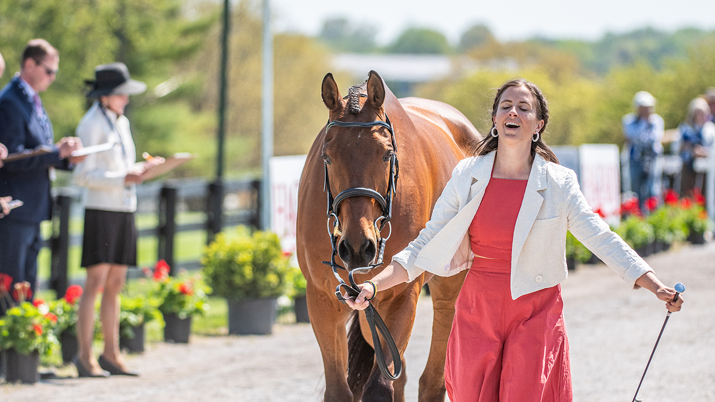 Kentucky Three-Day Event first trot-up: Alexandra MacLeod and Newmarket Jack