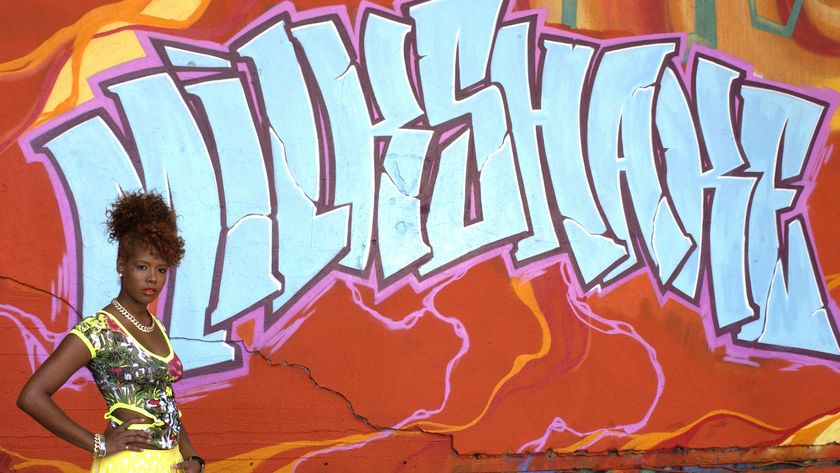 Kelis video still from the Milkshake shot on Sept.7, 2003