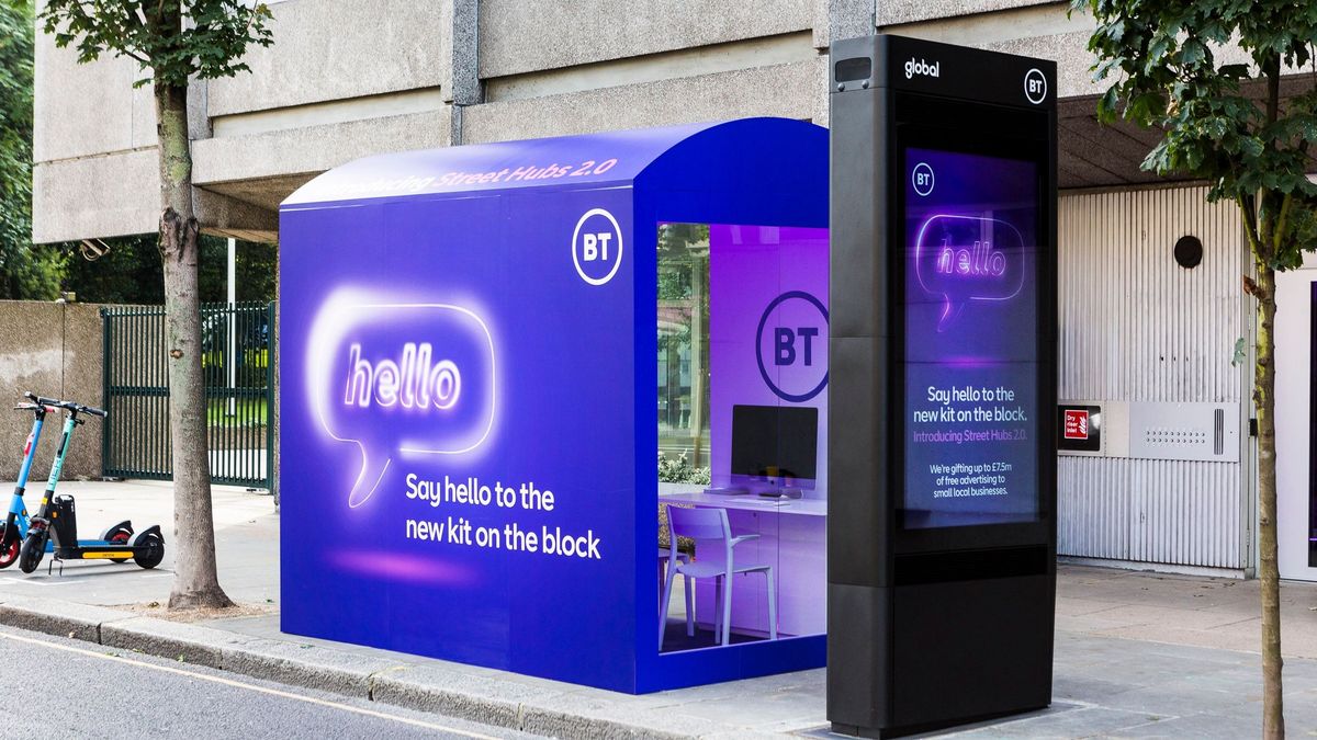 The BT Street Hub 2.0 kiosk