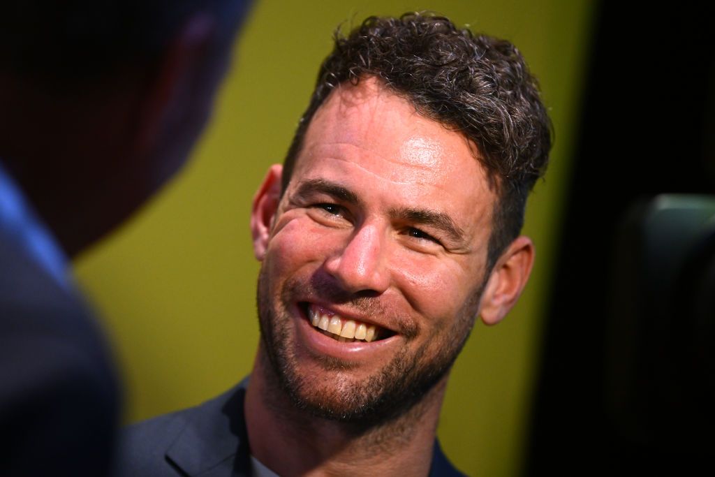 PARIS FRANCE OCTOBER 25 Mark Cavendish of United Kingdom and Astana Qazaqstan Team meets the media press during the 111th Tour de France 2024 3rd Tour de France Femmes 2024 Route Presentation UCIWT UCIWWT on October 25 2023 in Paris France Photo by Dario BelingheriGetty Images