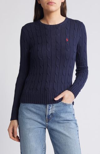 Julianna Pima Cotton Cable Sweater