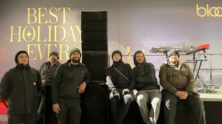 The audio team for Bloomingdale's holiday show surrounds equipment from Martin Audio.
