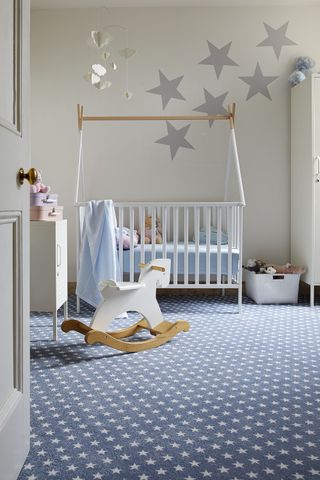 nursery ideas with patterned floor