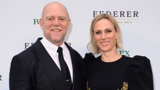 Mike Tindall and Zara Tindall attend the "Federer: Twelve Final Days" Special Screening at the Odeon Luxe West End on June 13, 2024