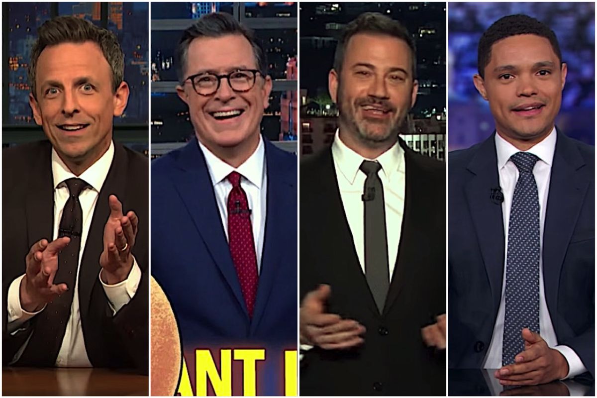 Late night hosts can't believe Trump's Ukraine 'henchmen' left a 'literal paper trail' of impeachment evidence