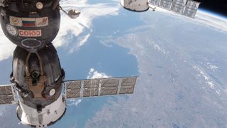 A Russian module aboard the ISS 