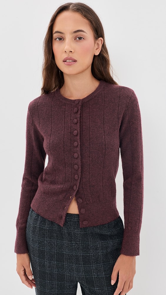 Cassie Cardigan - Merlot