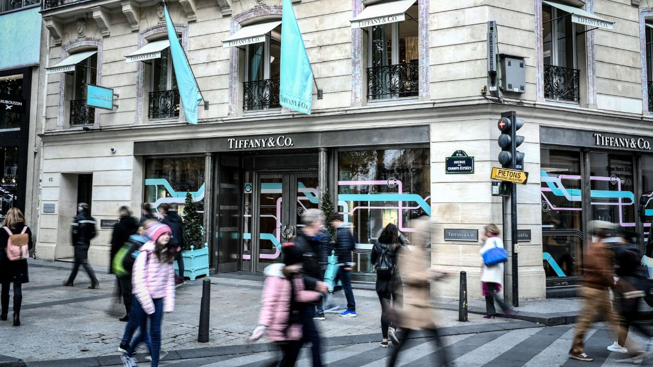 A Tiffany &amp;amp; Co shop in Paris, France 