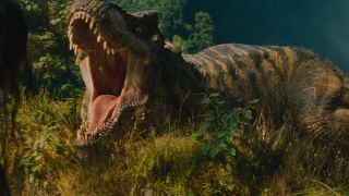 T-Rex roars in Jurassic World: Rebirth