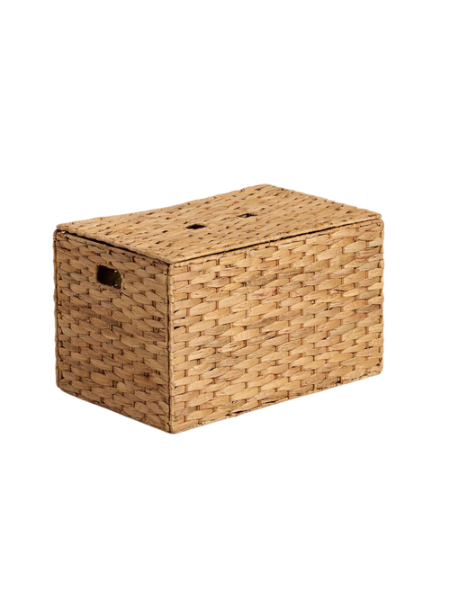 Natural Woven Foldable Storage Trunk