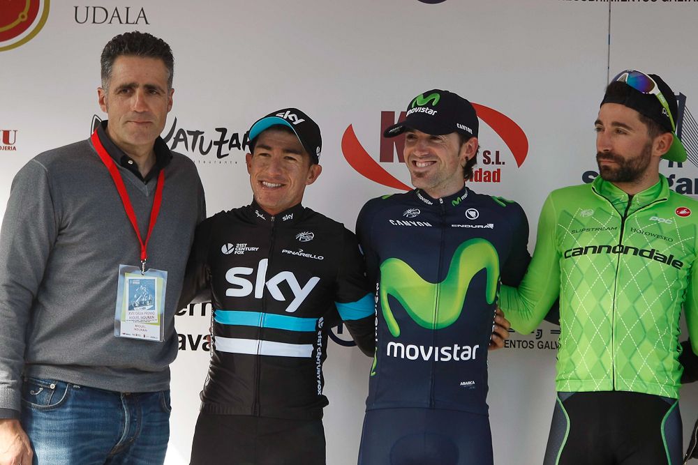 Miguel Indurain, Sergio Henao, Ion Izagirre and Moreno Moser