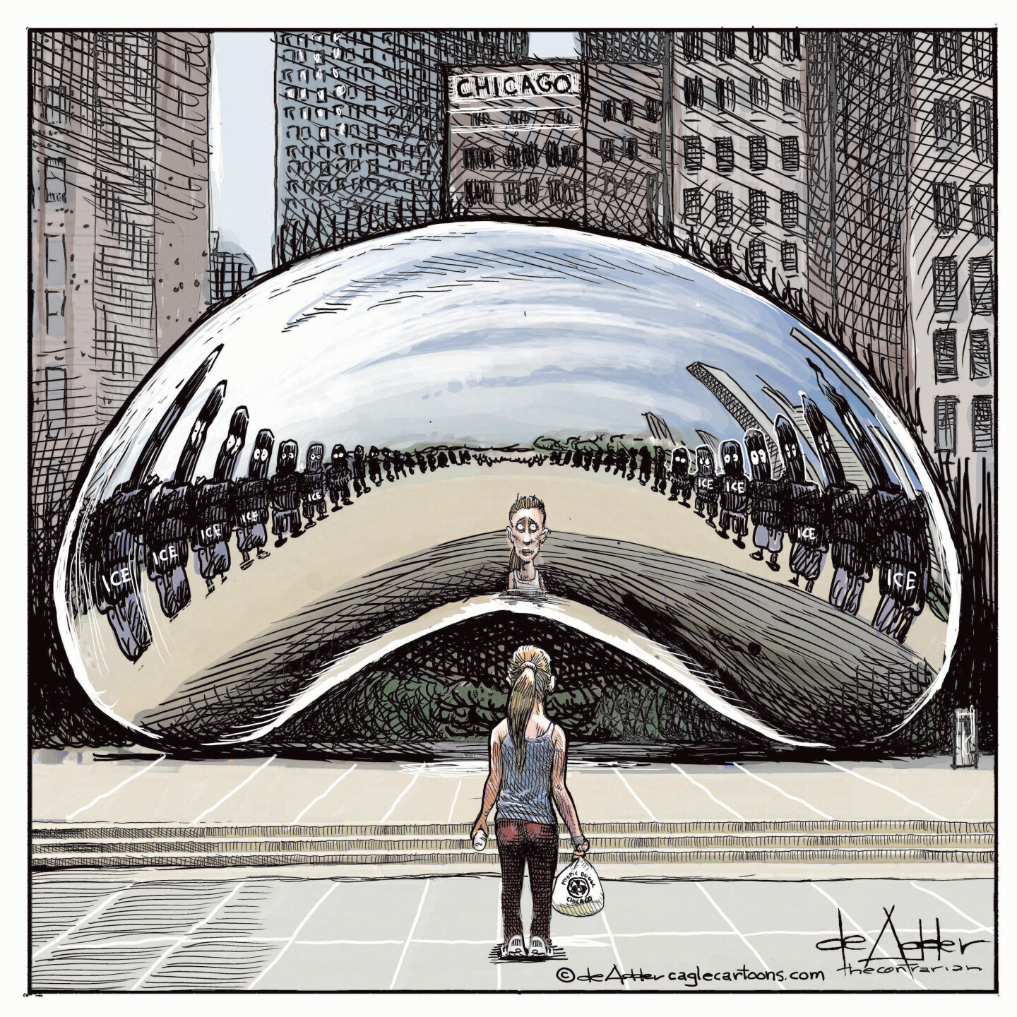 Political cartoon