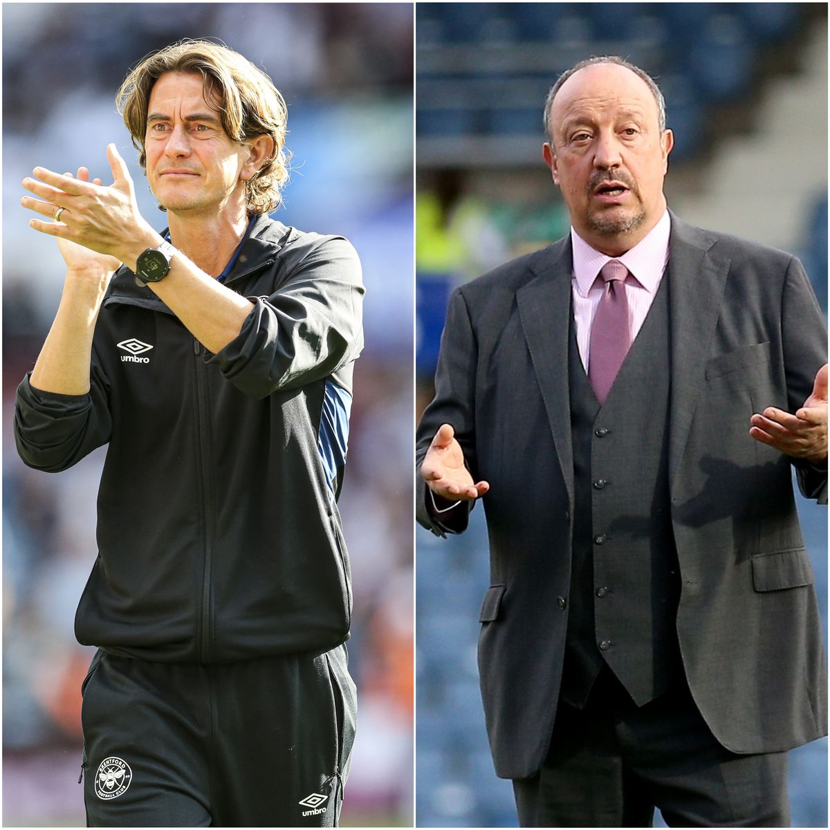 Thomas Frank and Rafael Benitez