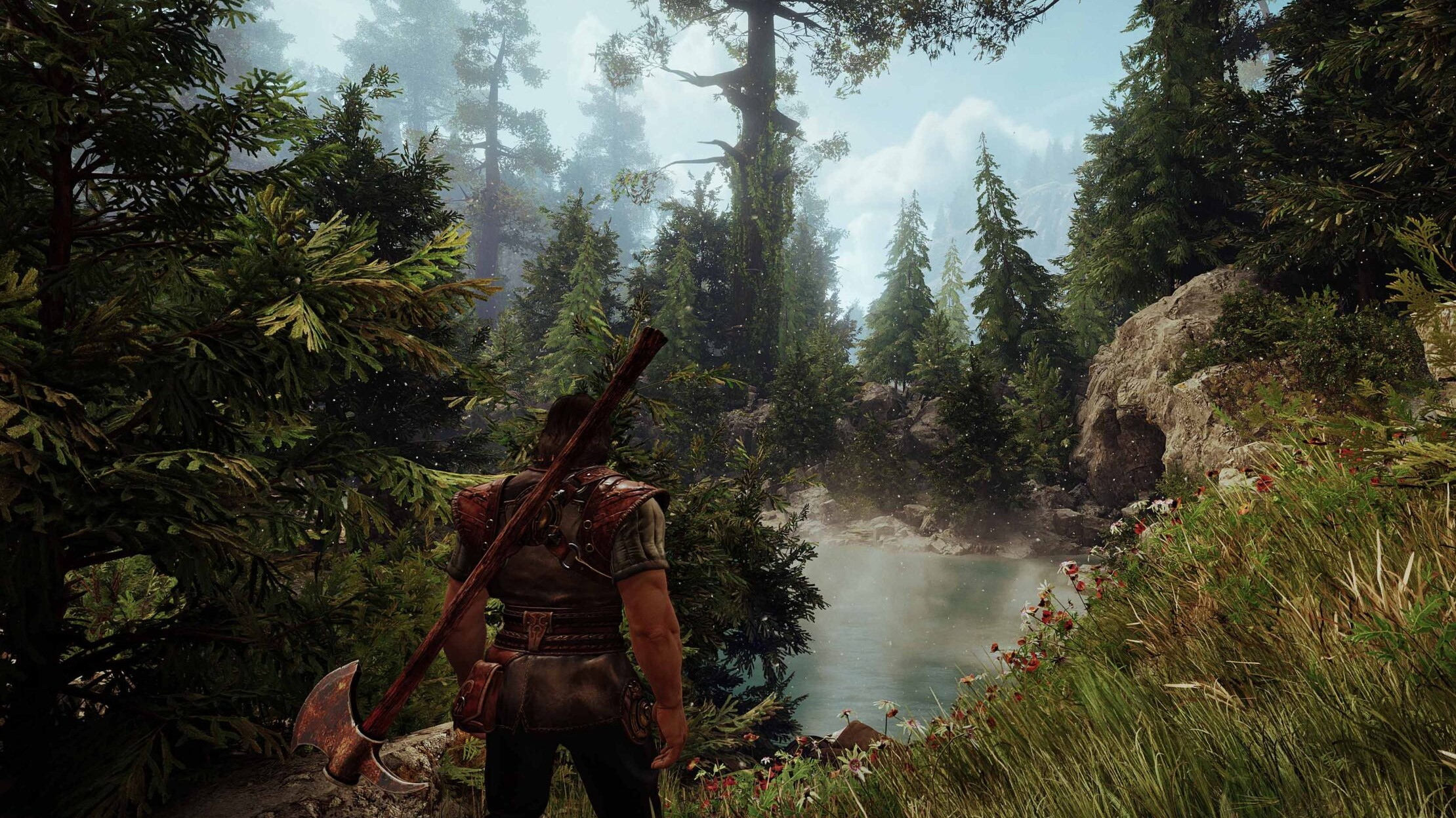 Landscape screenshot from the game Blades of Fire