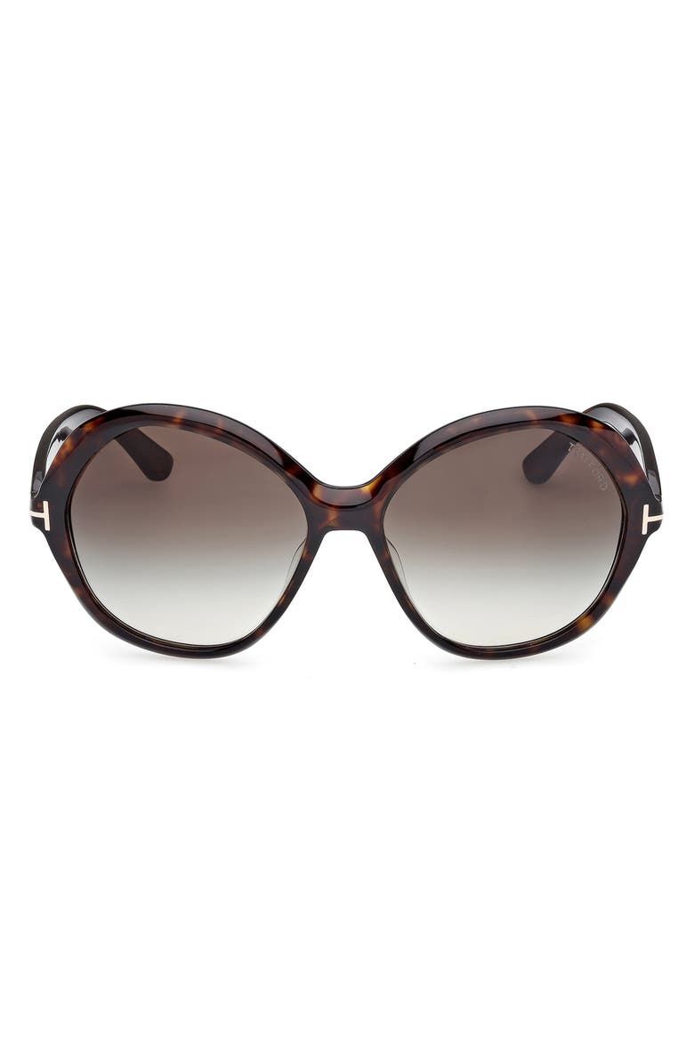 Annabelle 60mm Gradient Round Sunglasses