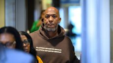 Portland Trail Blazers head coach Chauncey Billups leaves the courthouse.