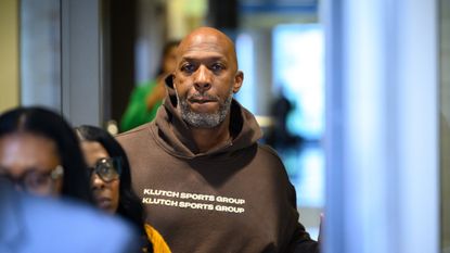 Portland Trail Blazers head coach Chauncey Billups leaves the courthouse.