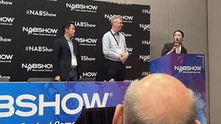 Brompton CEO Richard Mead welcomes Roe Visual to the partner program at NAB Show 2024. 