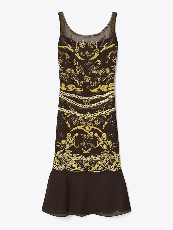Tory Burch, Embellished Mesh Dress