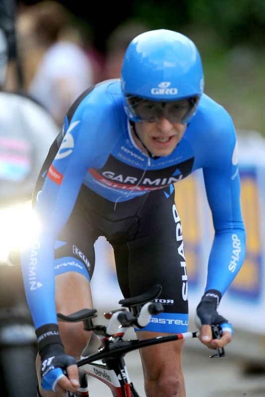 Ryder Hesjedal during the stage 8 time trial