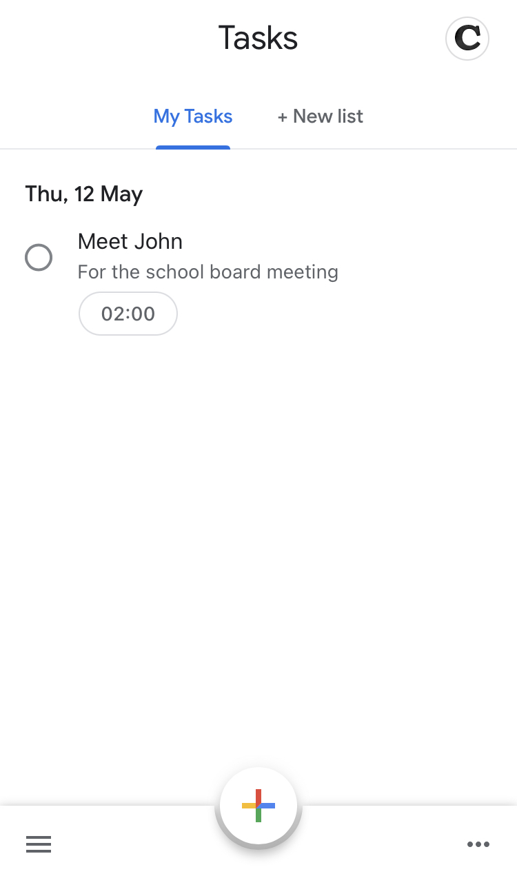Google Tasks 1