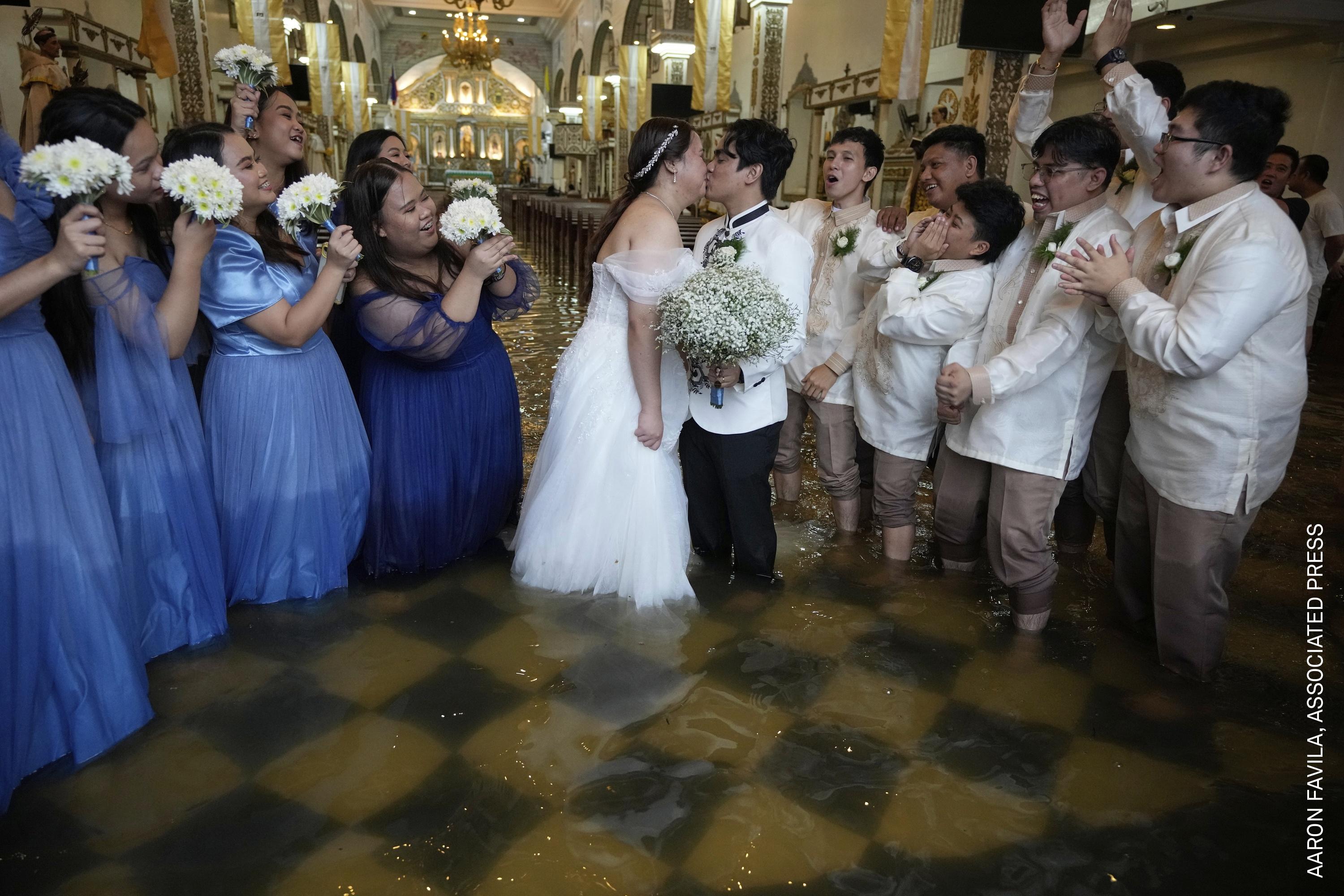 The newlyweds share a kiss as guests cheer. The couple have been together for ten years. According to Verdillo, &amp;ldquo;This is just one of the struggles that we&amp;rsquo;ve overcome.&amp;rdquo;