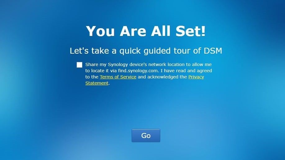 Synology DSM interface