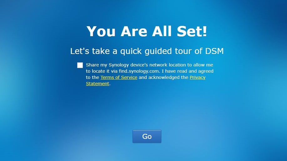 Synology DSM interface