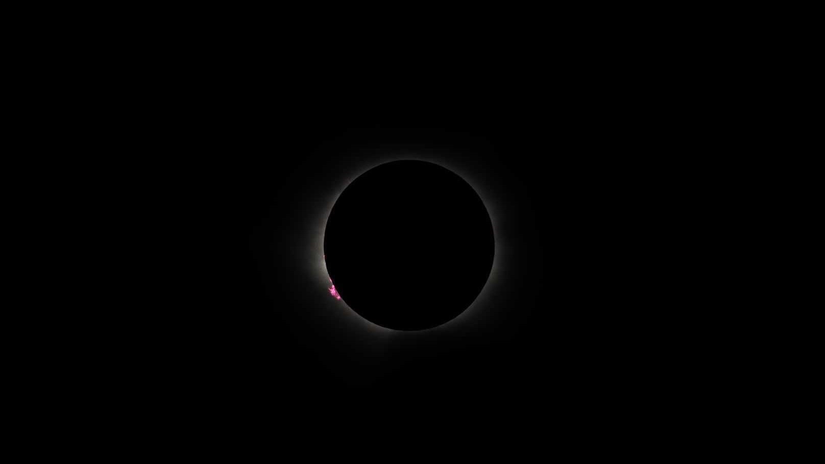 The moon passes in front of the sun and creates a dazzling white ring