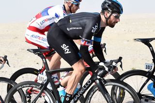 Bradley Wiggins on stage one of the 2015 Tour of Qatar