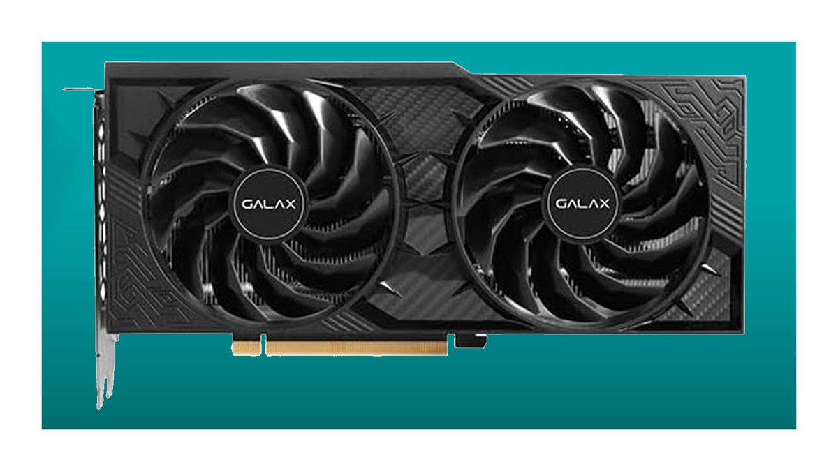 Galax RTX 4070 Super on a blue background.