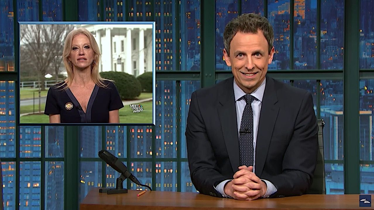 Seth Meyers looks at Kellyanne Conway and &amp;quot;alternative facts&amp;quot;