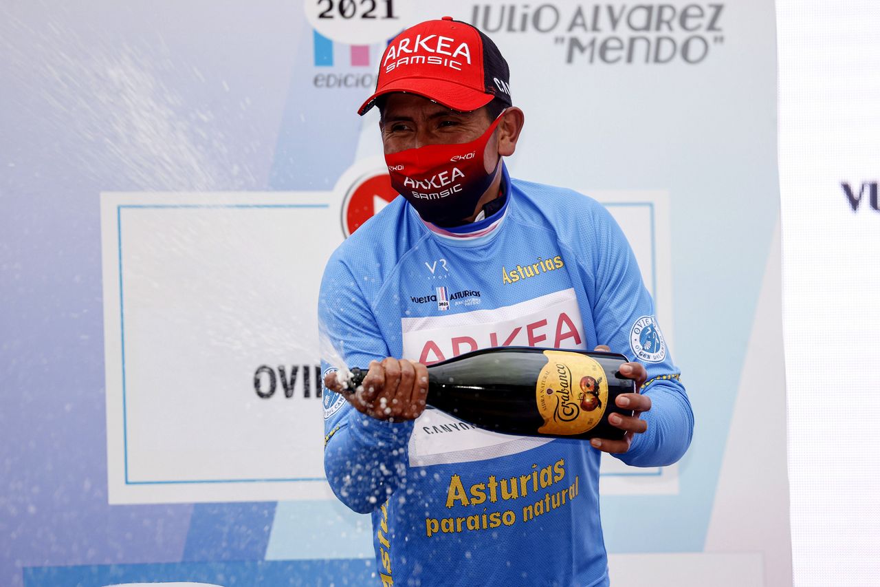 Vuelta Asturias 2021 - 64th Edition - 1st stage Oviedo - Pola de Lena 184,5 km - 30/04/2021 - Nairo Quintana (COL - Team Arkea - Samsic) - photo Luis Angel Gomez/BettiniPhoto&Acirc;&copy;2021
