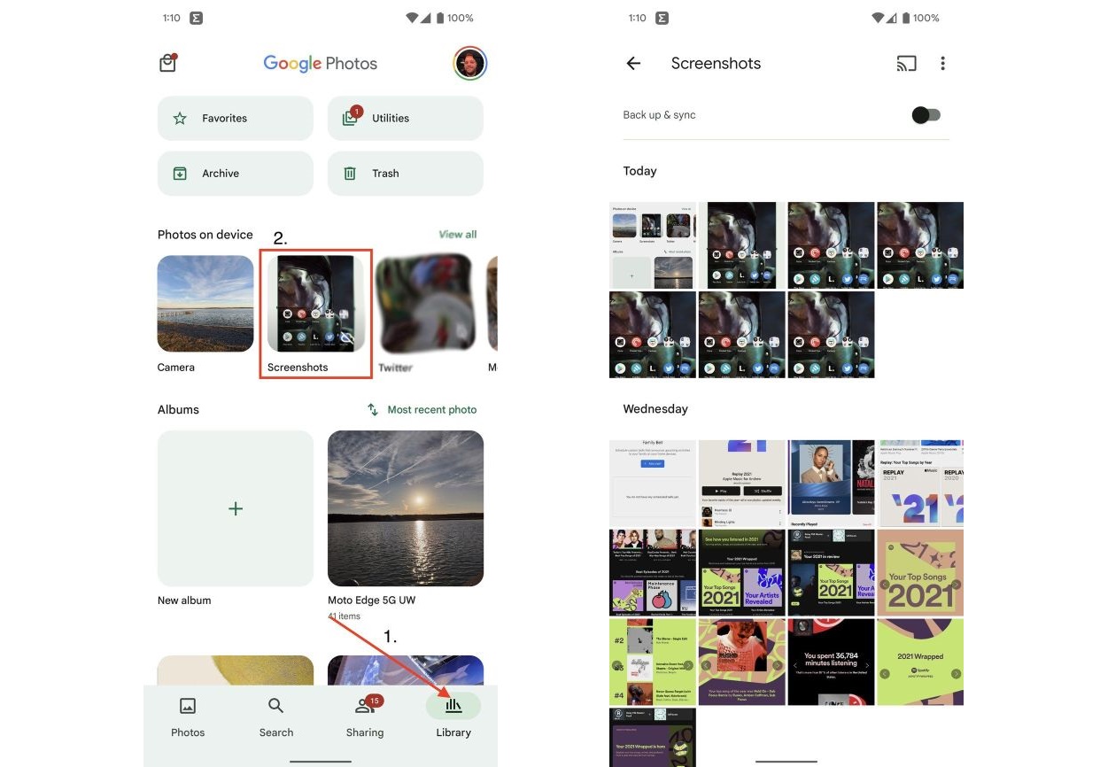 How to access all of your screenshots on the Google Pixel