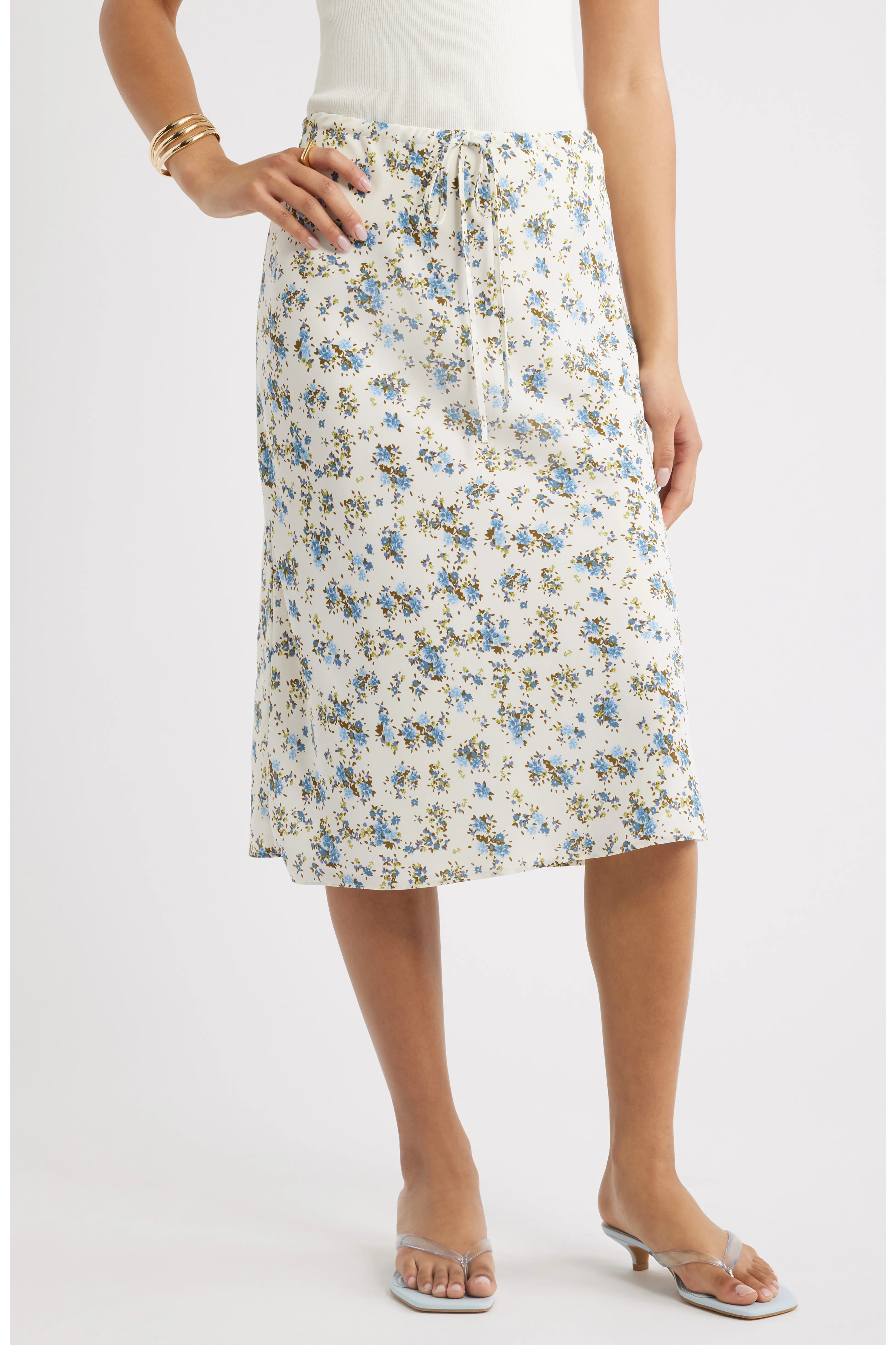 Print Midi Skirt