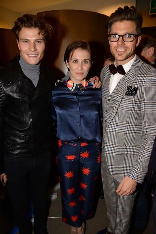 Oliver Cheshire, Vicky McClure And Darren Kennedy At The GQ Style And James Long Party