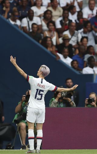 Megan Rapinoe is the tournament's joint-leading scorer with five goals