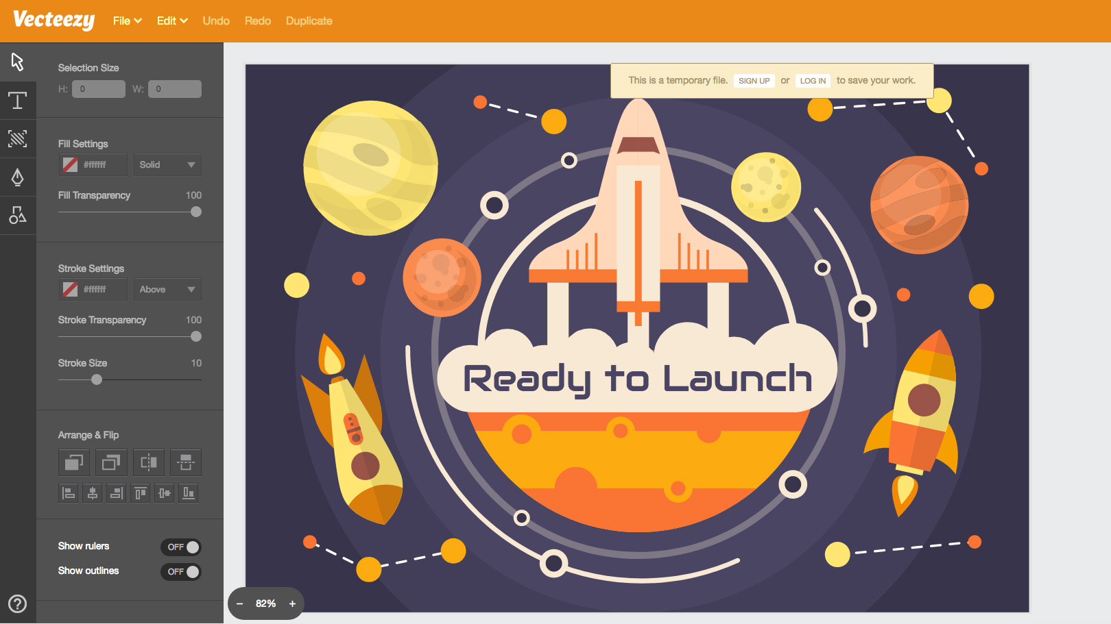 Customise Vecteezy content directly in your browser