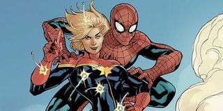 Captain Marvel and Spider-Man