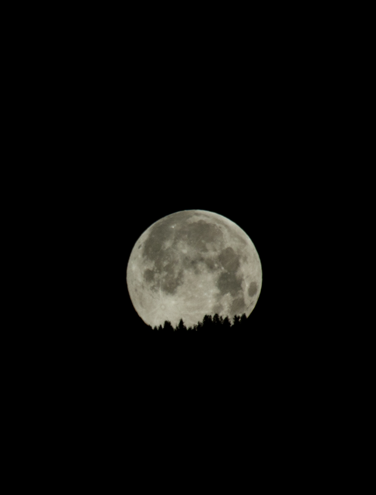 Supermoon Glows Over Idaho