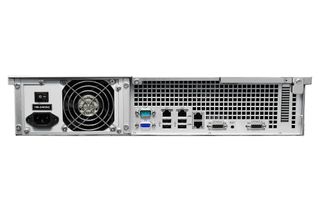 The RS3411xs has plenty of ports including four Gigabit Ethernet connections and two high-speed Infiniband expansion interfac