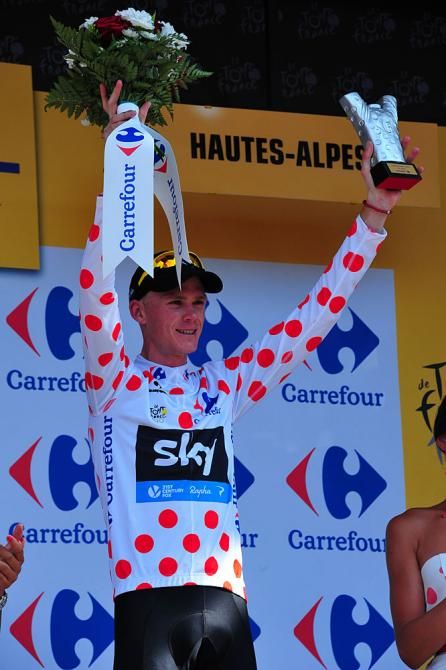 Chris Froome (Sky) in polka dots