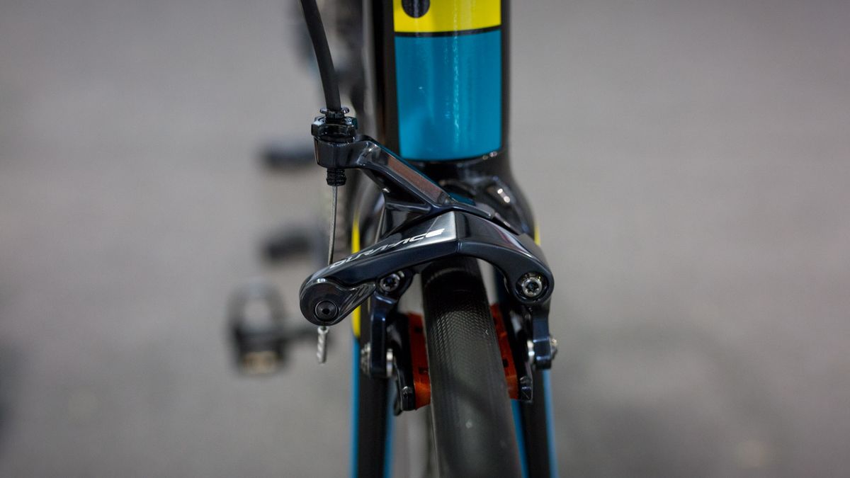A look at the front brake on the Gallium Pro