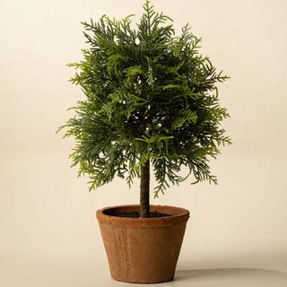 15 Cypress Potted Faux Topiary