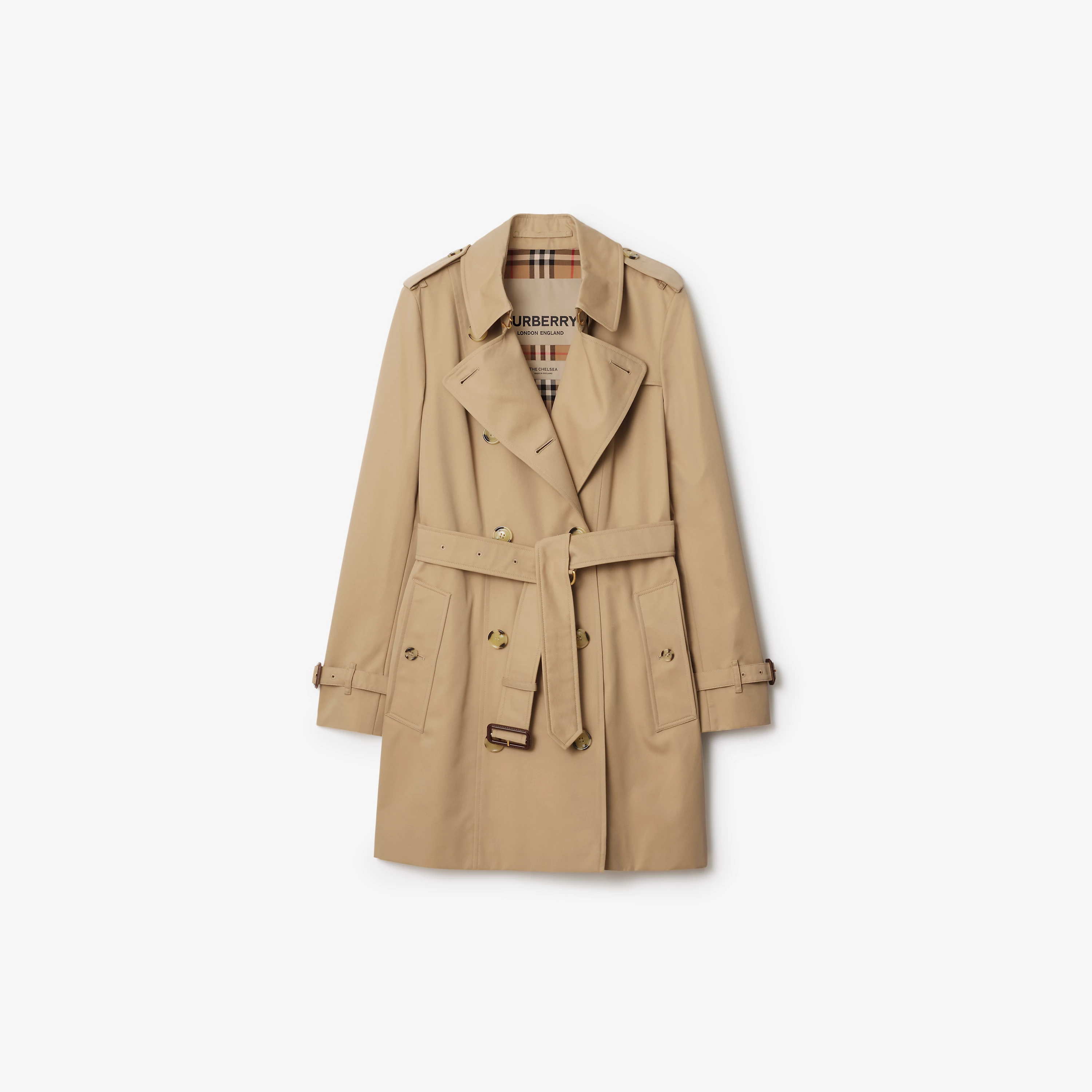 The Burberry cropped trench coat.