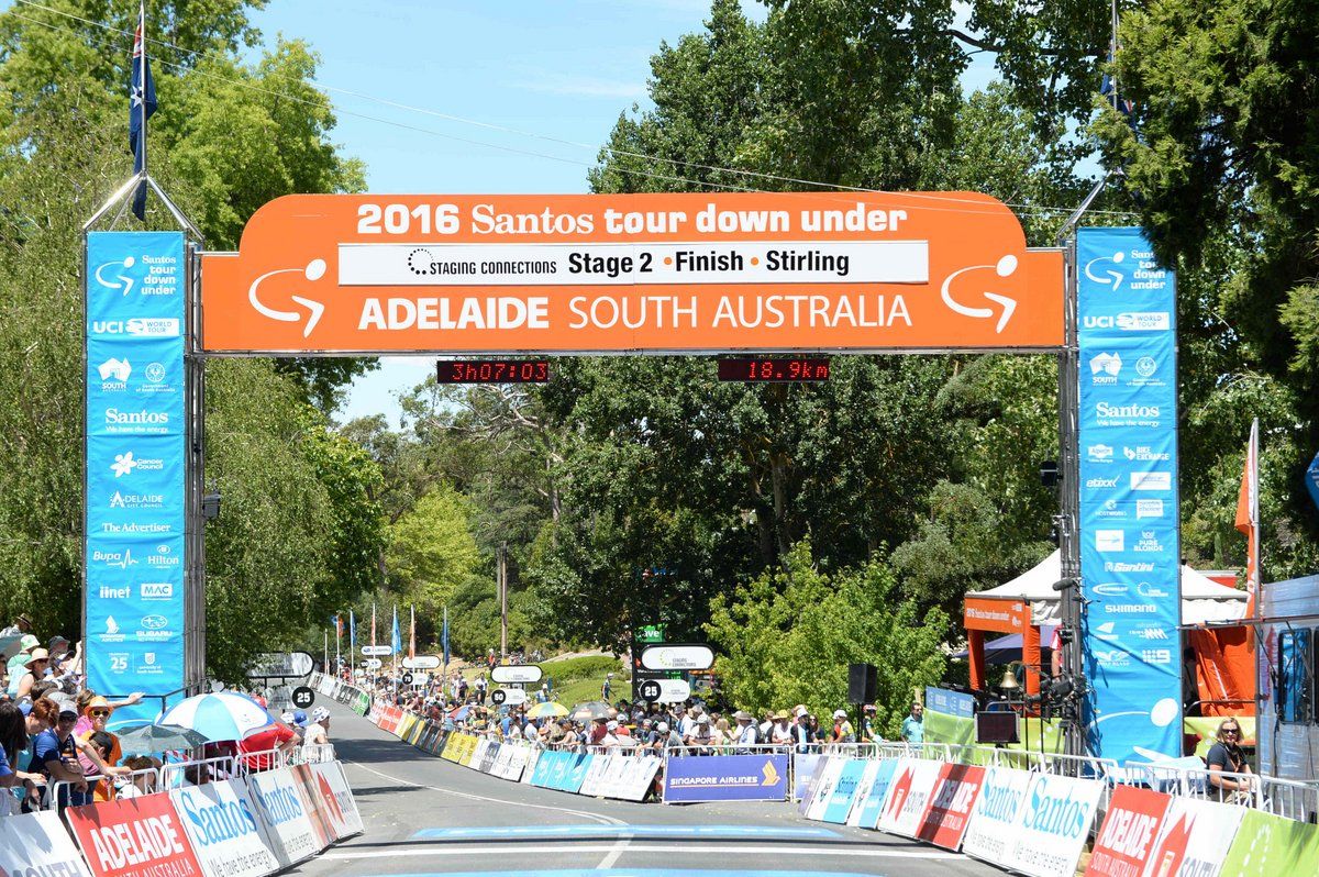 The finish line in Stirling